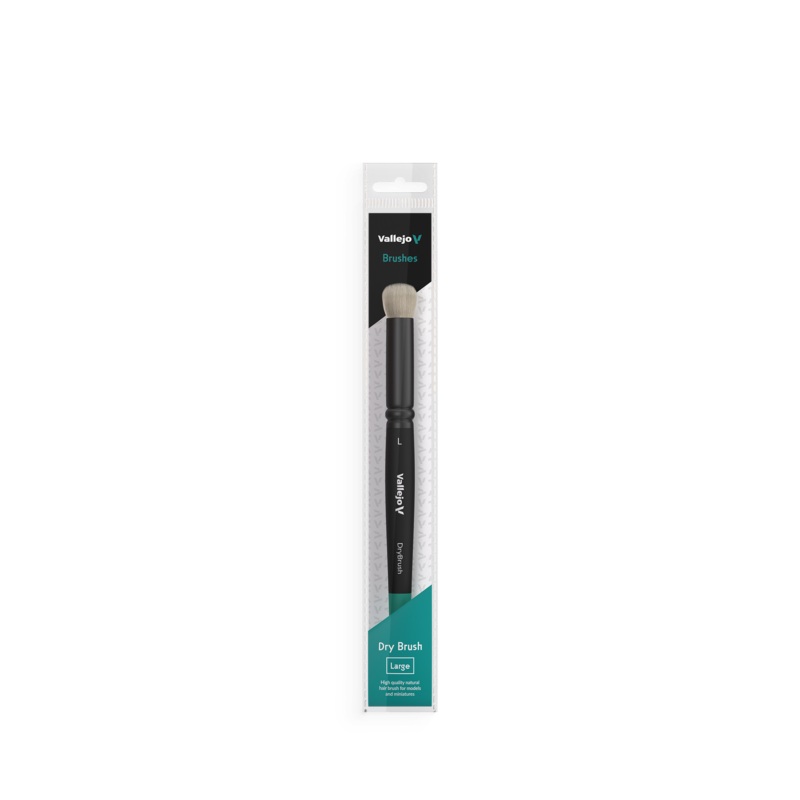 Vallejo B07003 Hobby Brushes: Dry Brush Natural Hair Large