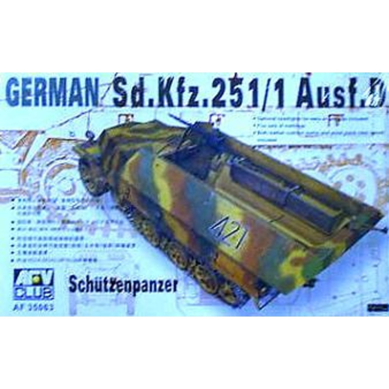 AFV Club AF35063 1/35 German Sd.Kfz. 25 Ausf.D Half-Track