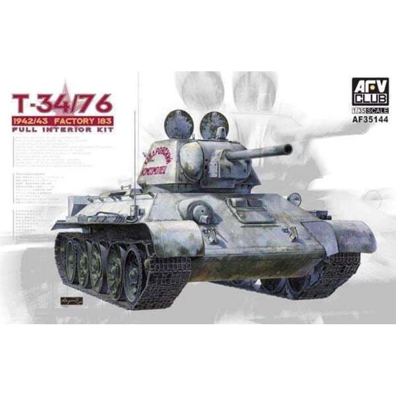 AFV Club AF35144 1/35 T34/76 Model 1942/43 Factory No.183 (Full Interior KIT)