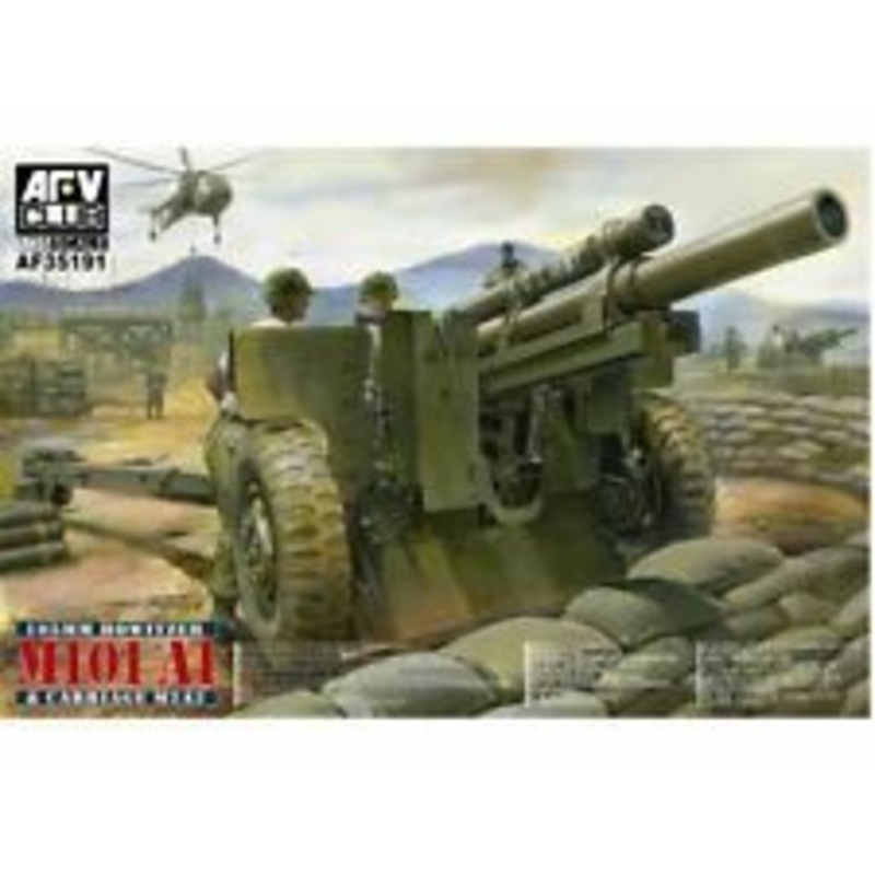 AFV Club AF35182 1/35 U.S. WWII Late Version 105mm Howitzer M2A1 & Carriage M2A2