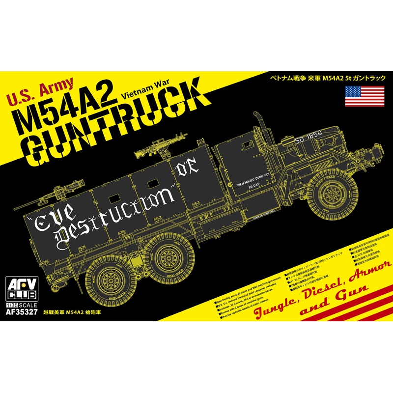 AFV Club AF35327 1/35 M54A2 5-ton Gun truck