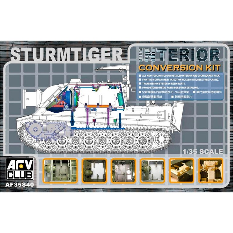 AFV Club AF35S40 1/35 Sturmtiger Interior Conversion Kit
