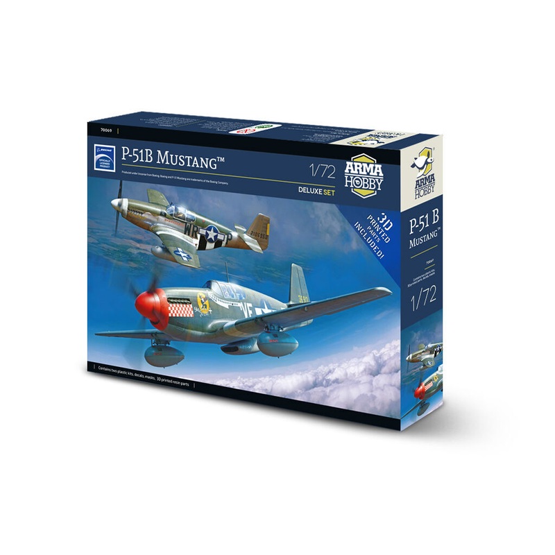 Arma Hobby 70069 1/72 P-51B Mustang Deluxe Set