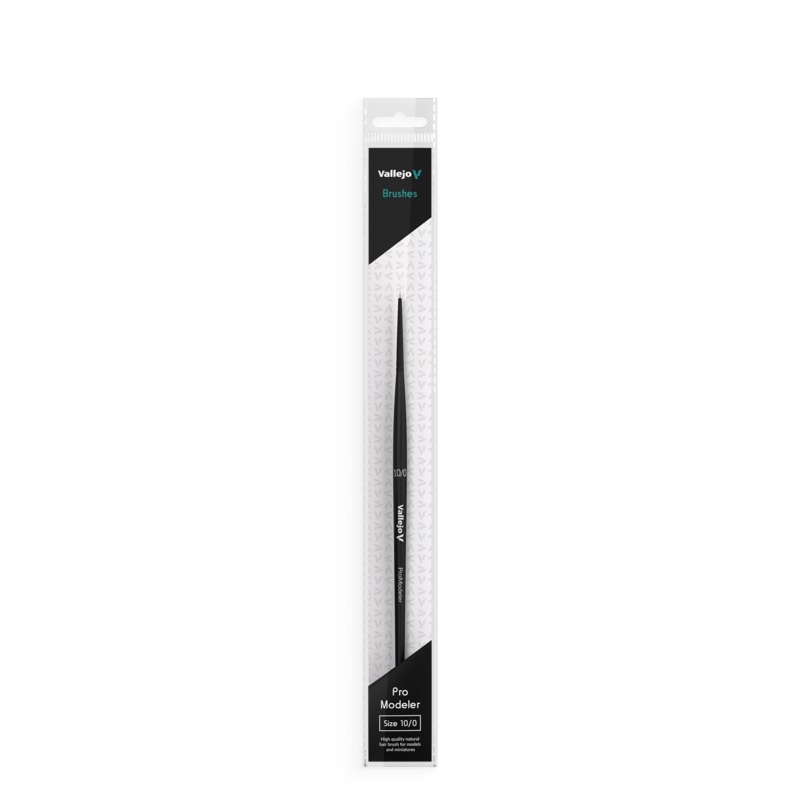 Vallejo B01100 Hobby Brushes: Pro Modeler Natural Hair Round Brush No. 10/0