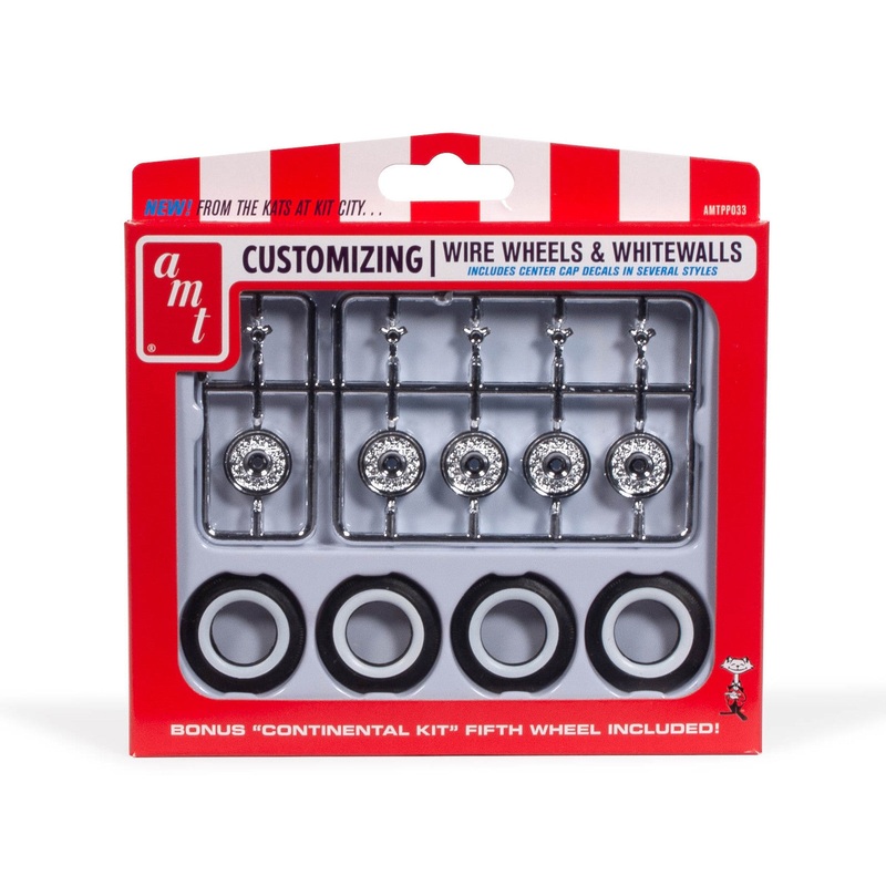 AMT PP033 1/25 KH Wire Whls &Tires Parts