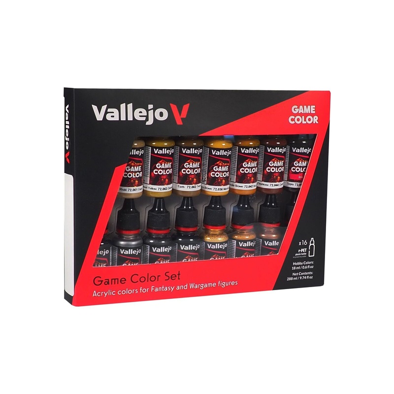Vallejo AV72189 Game Colour Leather & Metal 16 Colour Set