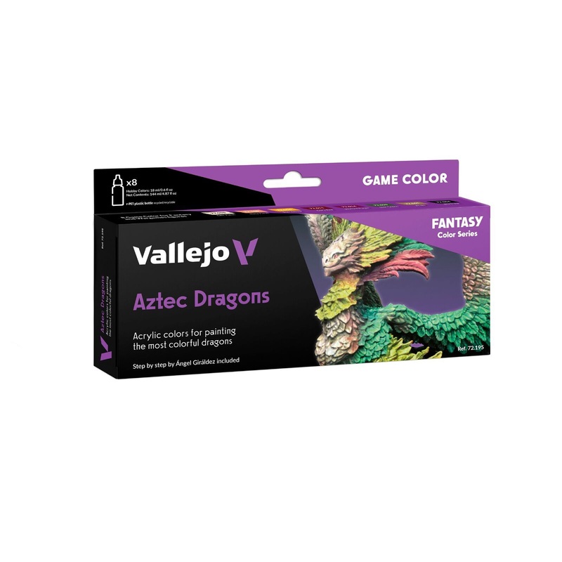 Vallejo AV72195 Game Colour Aztec Dragons 8 Colour Set
