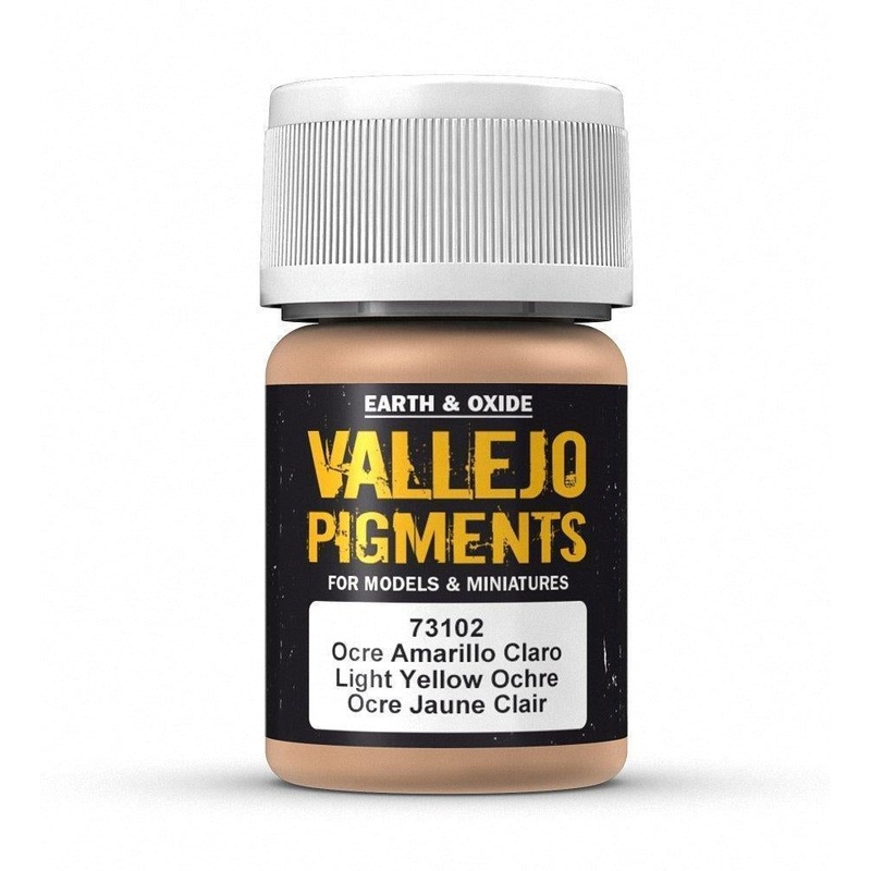 Vallejo AV73102 Pigments Light Yellow Ochre 30 ml