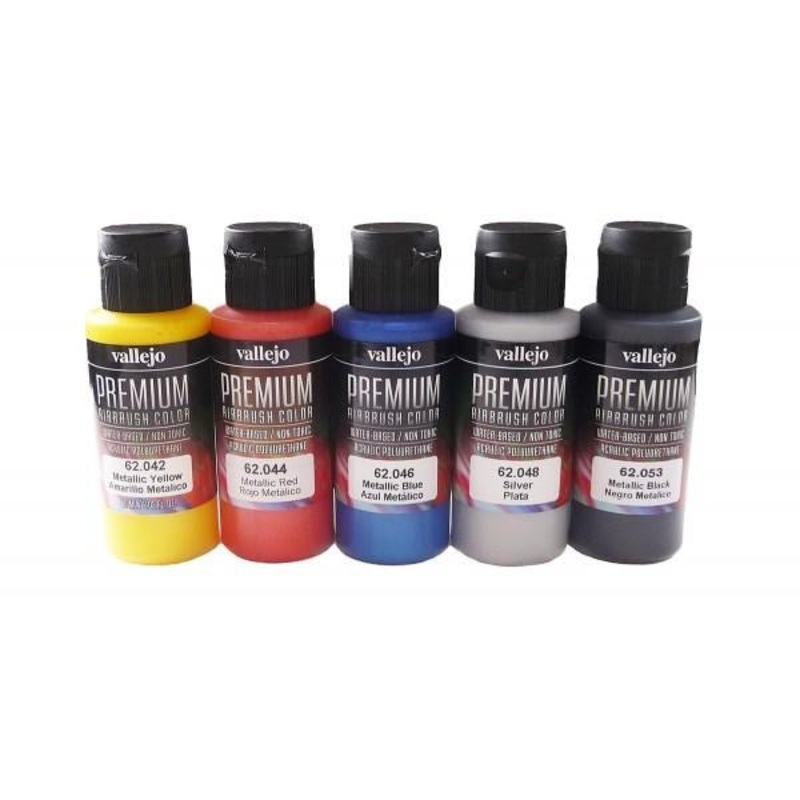Vallejo AV62103 Premium Colour Metallic 5 Colour Set