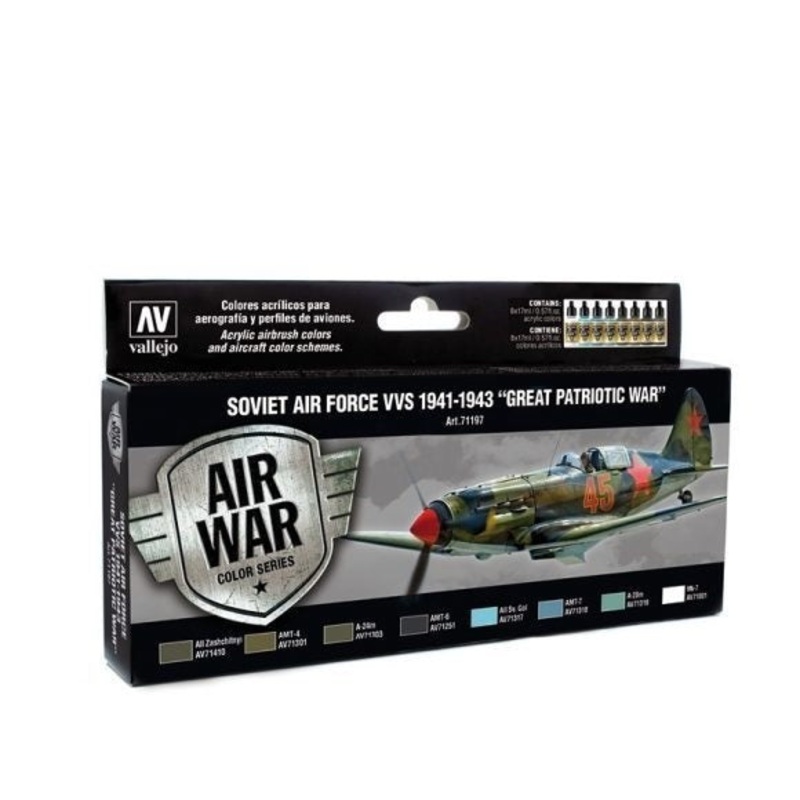 Vallejo AV71197 Model Air 1941 To 1943 Great Patriotic War  8 Colour Set