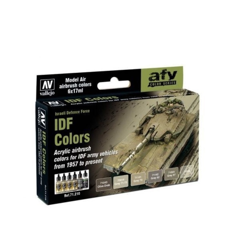 Vallejo AV71210 Model Air Idf Colors  6 Colour Set