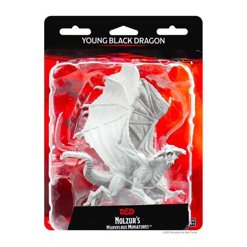 WizKids 73682 D&D Nolzurs Marvelous Miniatures Young Black Dragon