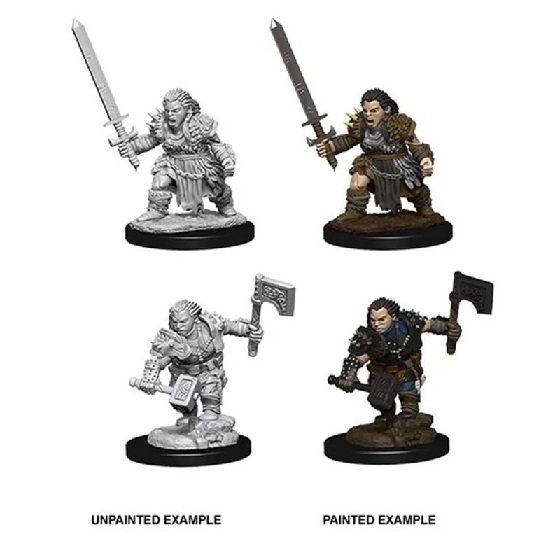 WizKids 73694 Pathfinder Deep Cuts Female Dwarf Barbarian