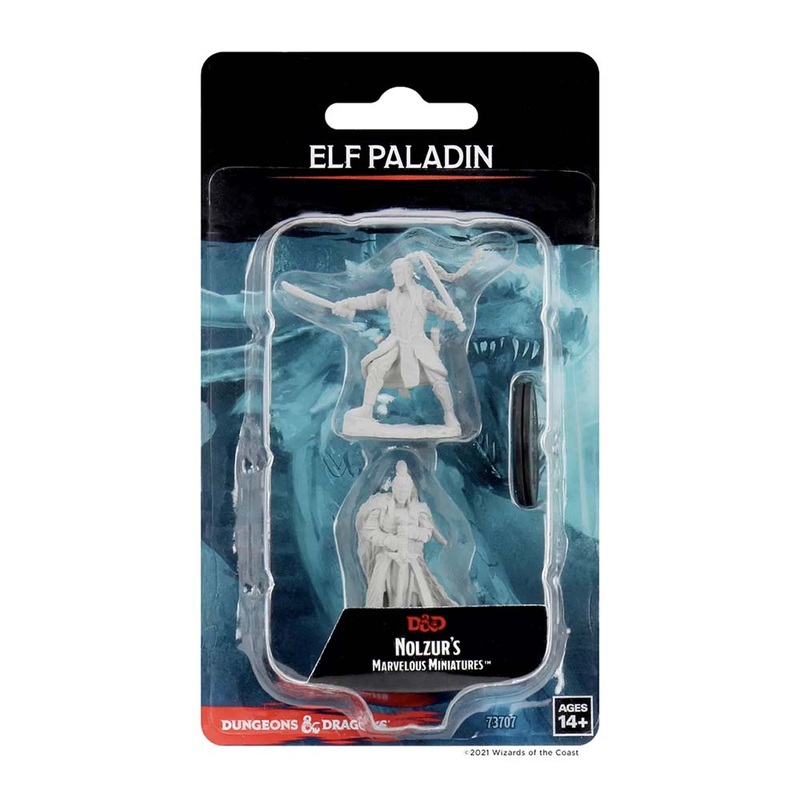 WizKids 73707 D&D Nolzurs Marvelous Miniatures Marveous Miniatures Male Elf Paladin