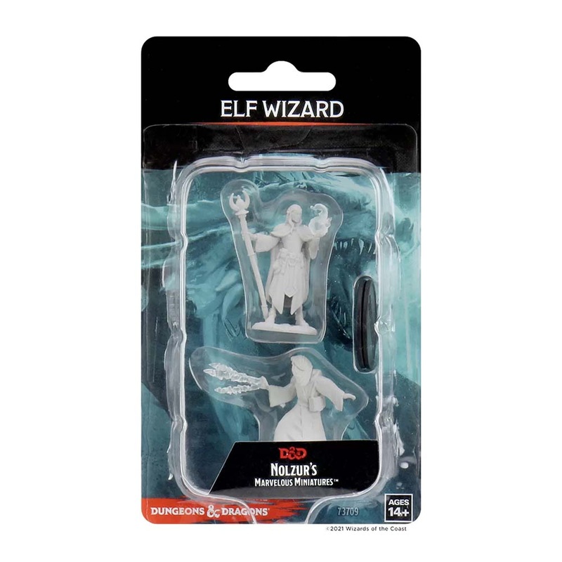 WizKids 73709 D&D Nolzurs Marvelous Miniatures Male Elf Wizard