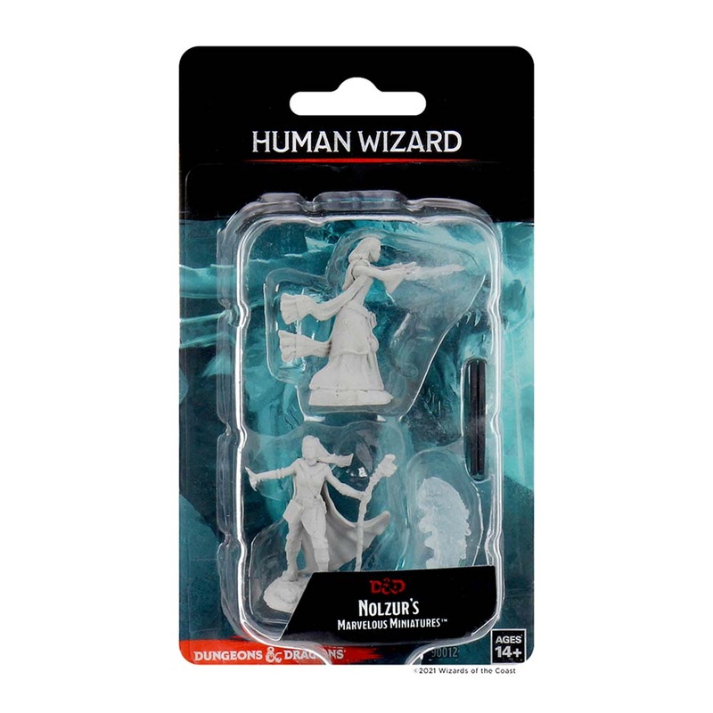 WizKids 90012 D&D Nolzurs Marvelous Miniatures Female Human Wizard