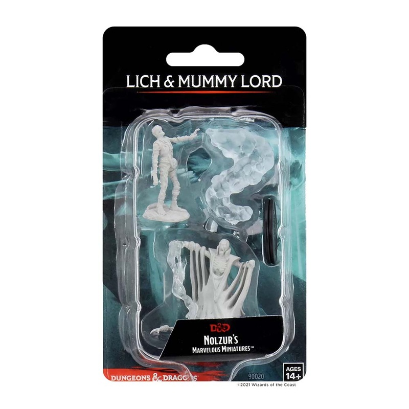 WizKids 90020 D&D Nolzurs Marvelous Miniatures Lich & Mummy Lord