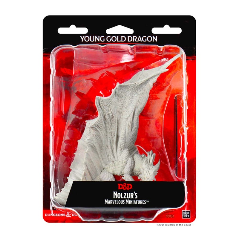 WizKids 90034 D&D Nolzurs Marvelous Miniatures Young Gold Dragon