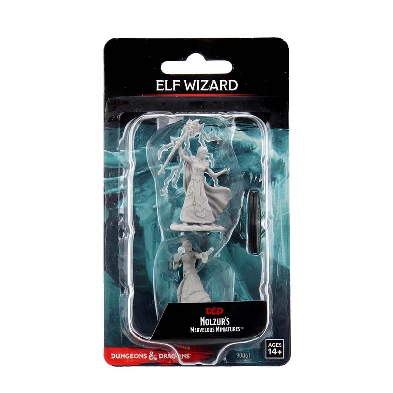 WizKids 90061 D&D Nolzurs Marvelous Miniatures: Female Elf Wizard