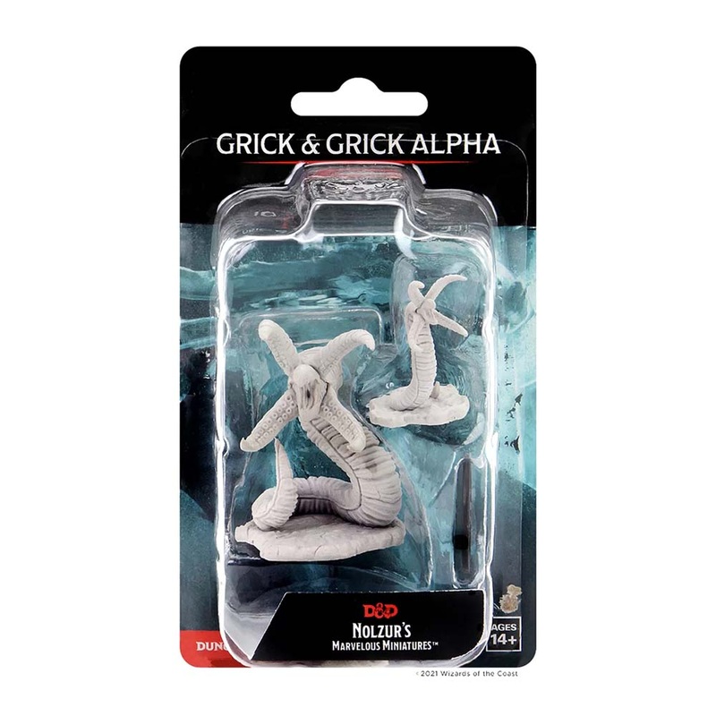 WizKids 90068 D&D Nolzurs Marvelous Miniatures: Grick & Grick Alpha