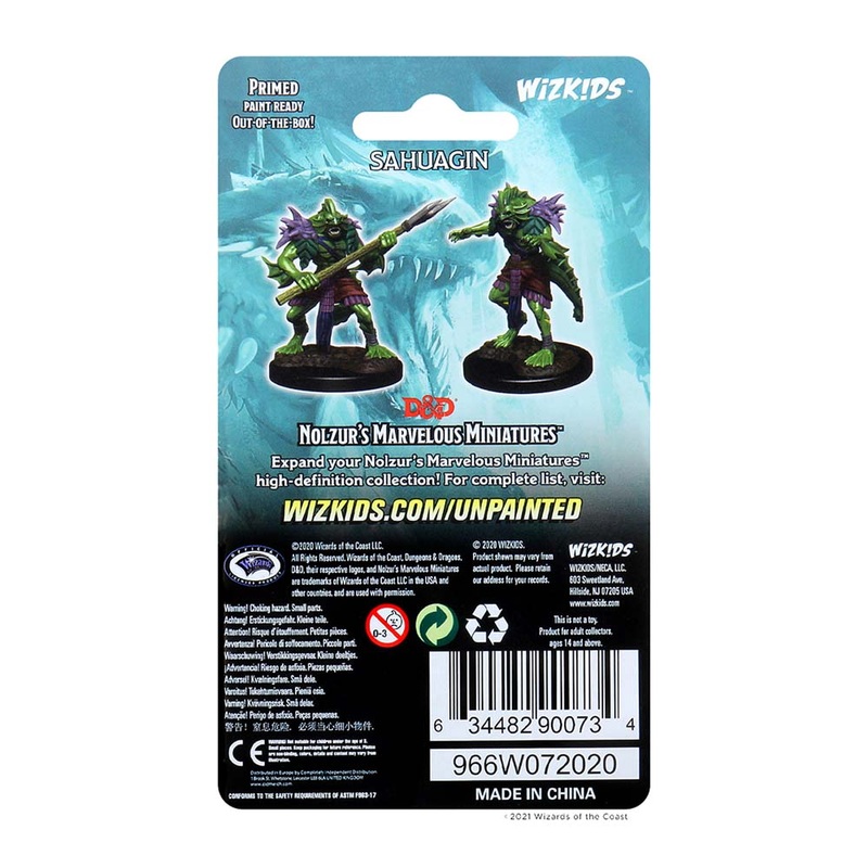 WizKids 90074 D&D Nolzurs Marvelous Miniatures Marvelous Minis: Lizardfolk &Lizardfo