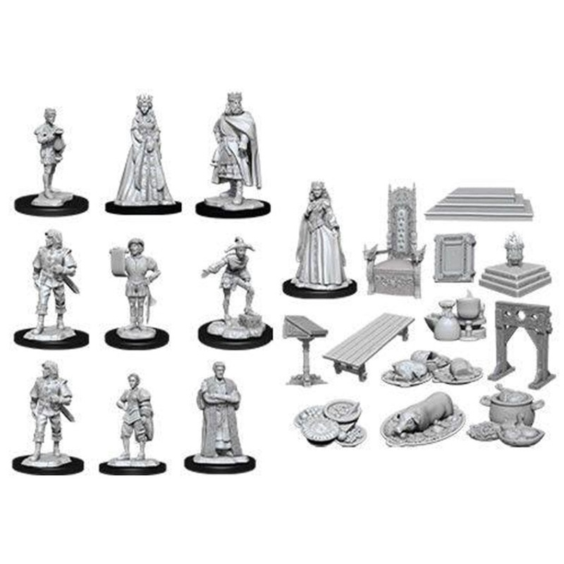 WizKids 90096 Deep Cuts Unpainted Miniatures: Towns People: Castle