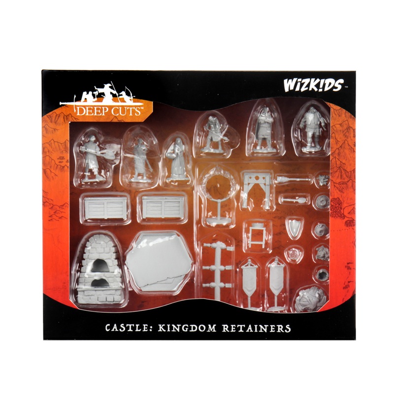 WizKids 90121 Deep Cuts Unpainted Miniatures: Towns People: Castle Castle 2