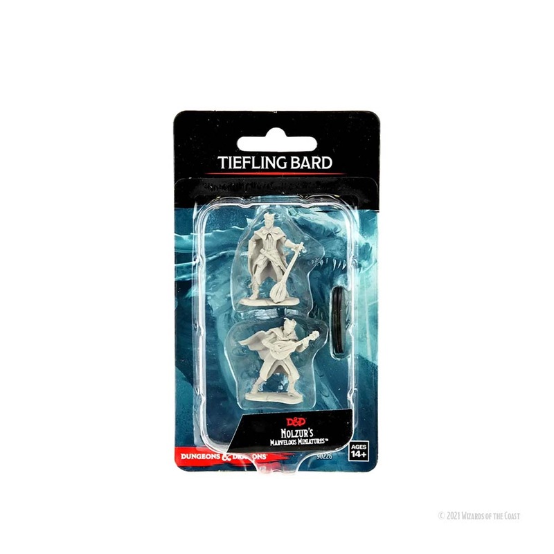 WizKids 90226 D&D Nolzurs Marvelous Miniatures: Tiefling Bard Female