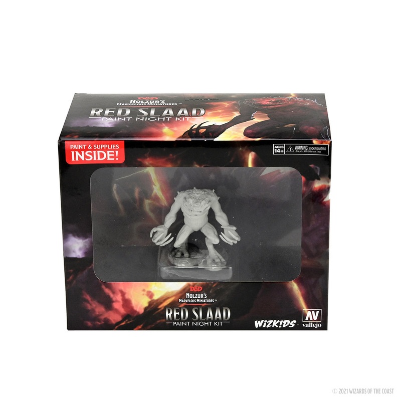 WizKids 90292 D&D Nolzurs Marvelous Miniatures: Paint Night Kit #3 Red Slaad
