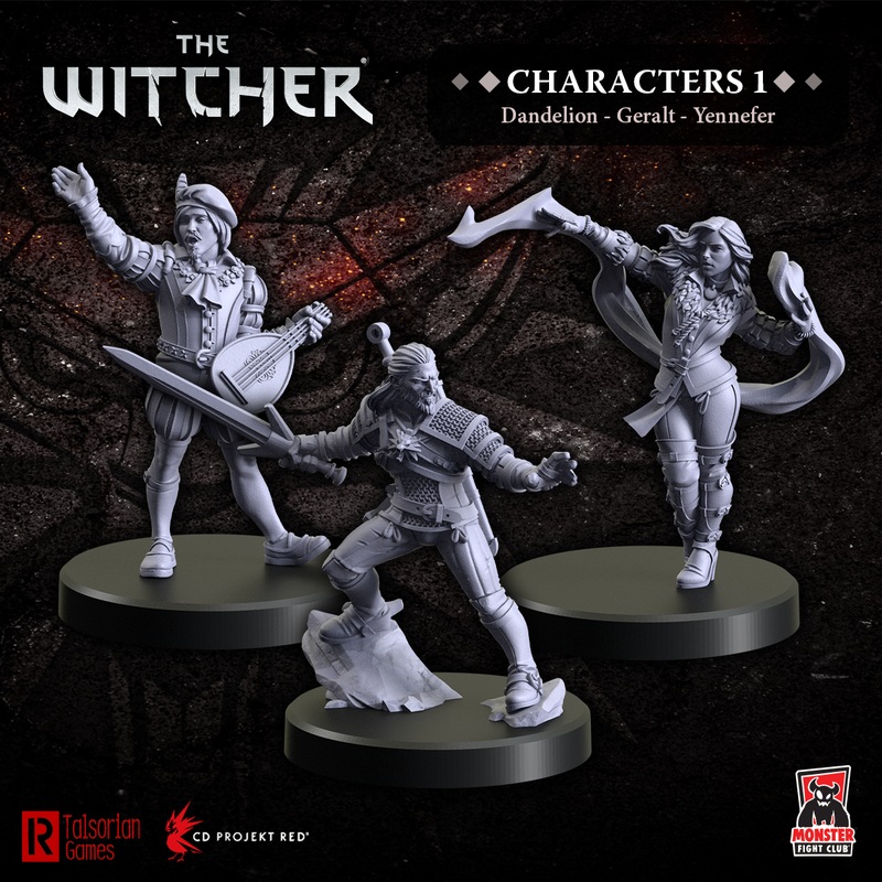 Monster Fight Club 70001 Witcher Rpg Characters 1 – Geralt, Yennifer, Dandelion