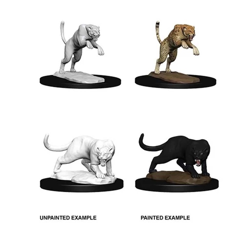 WizKids 73404 D&D Nolzurs Marvelous Miniatures: Panther & Leopard