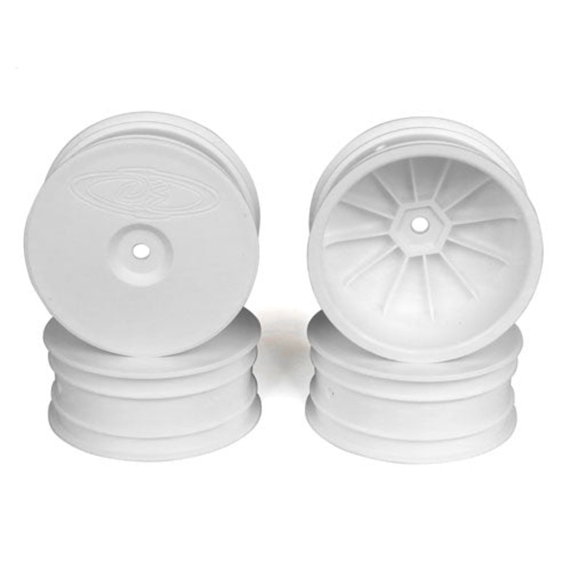 DE Racing DER-SB4-L4W SpeedLine 2.2 Buggy Front White Wheels (4 Pcs.) TLR 22-4 / Tekno EB410