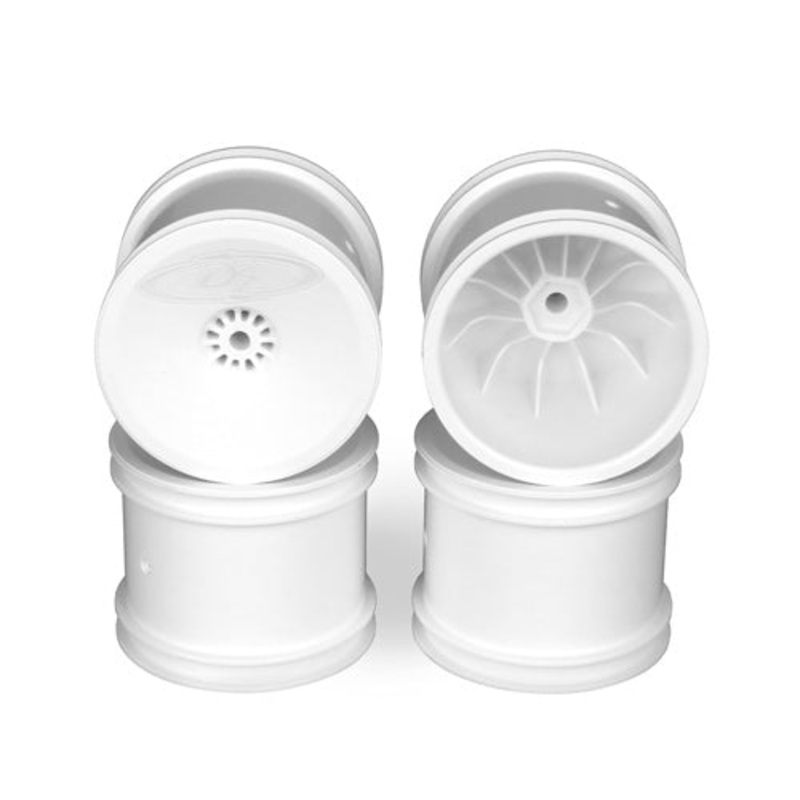 DE Racing DER-SS4-LW SpeedLine Stadium Truck White Wheels (4 Pcs.) All 22T