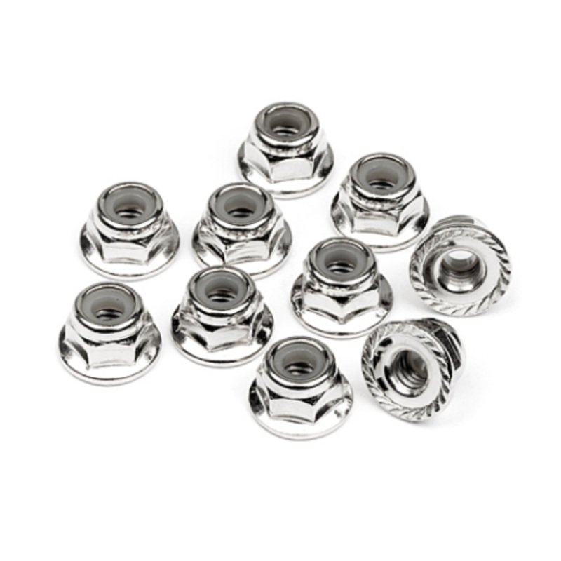 HPI Racing 103729 Serrated flange lock nut M4