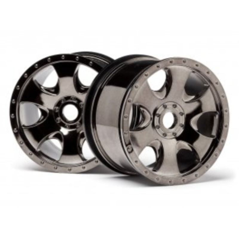 HPI Racing 105801 Wheel Warlock Black Chrome (2)