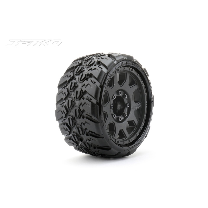 Jetko JKO1602CBMSGB 1/8 SGT 3.8 EX-KING COBRA/Claw Rim/Black/Medium Soft/Glued/Blted