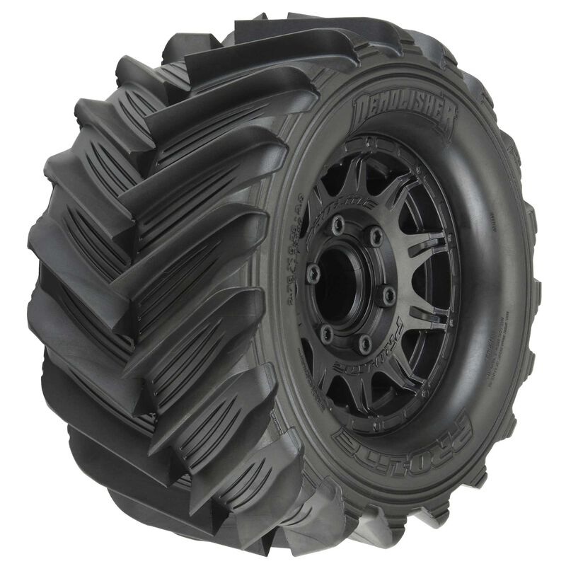 Proline PRO1019610 1/10 Demolisher F/R 2.8 MT MTD 12mm Blk Raid (2)