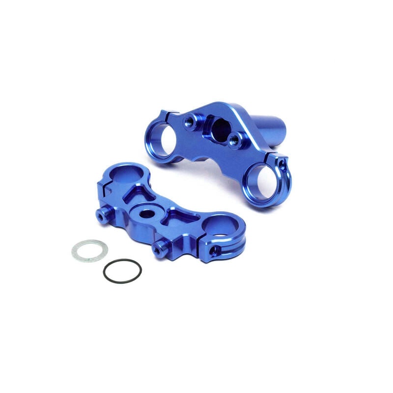 TLR LOSI LOS364003 Aluminum Triple Clamp Set Blue: Promoto-MX