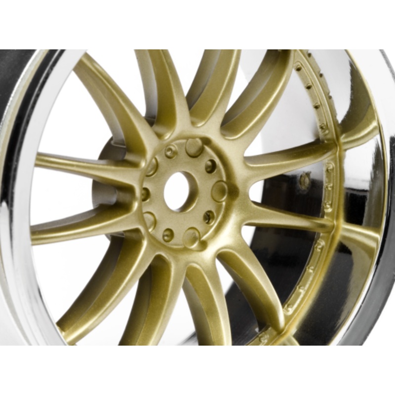 HPI Racing 3297 1/10 Wheels Work XSA 02 3mmOS Gold
