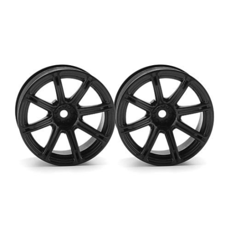 HPI Racing 3308 1/10 Wheels WE XC8 26mm Blk 9mmOS