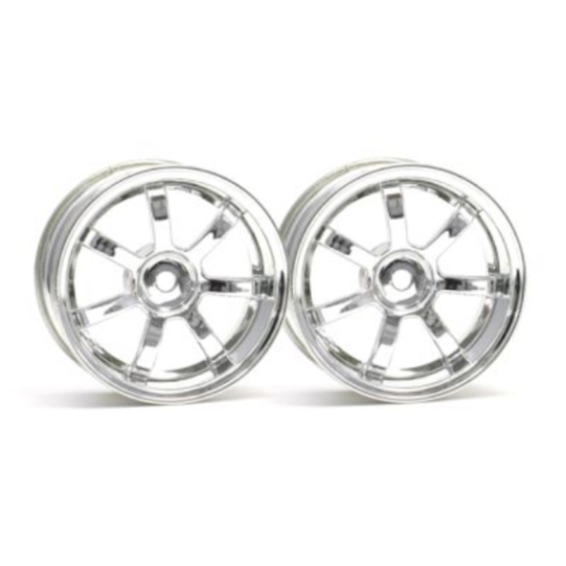 HPI Racing 3316 1/10 Wheels RAYS 26mm Chrome 3oFront