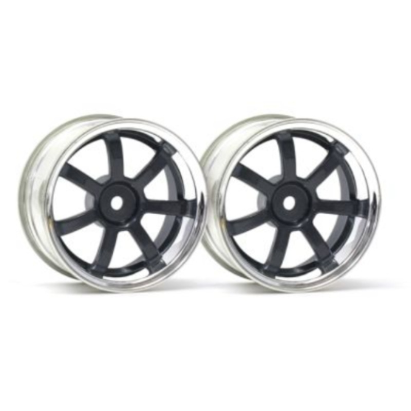 HPI Racing 3322 1/10 Wheels RAYS GS57S Ch/Gn 3mmOS