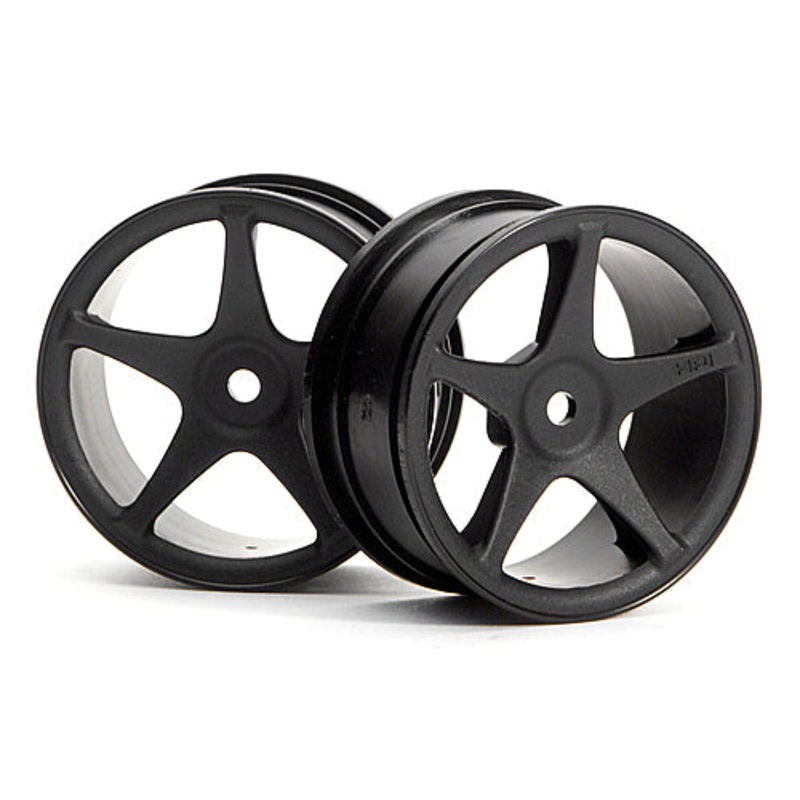 HPI Racing 3696 1/10 Wheels Super Star Black 1mmOS