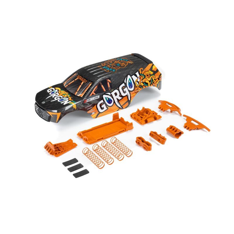 ARRMA ARA402357 GORGON Painted Decaled Trimmed Body Set (Orange)