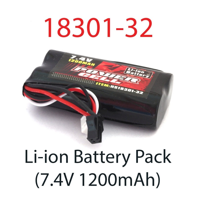 HOSpeed 18301-32 7.4V 1200mAh Li-Ion Pack  1/18 Storm brushed 4WD MT