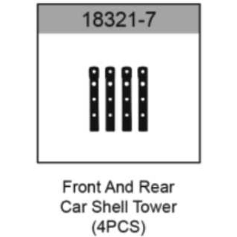 HOSpeed 18321-7 Front/Rear Body mounts 18421/2