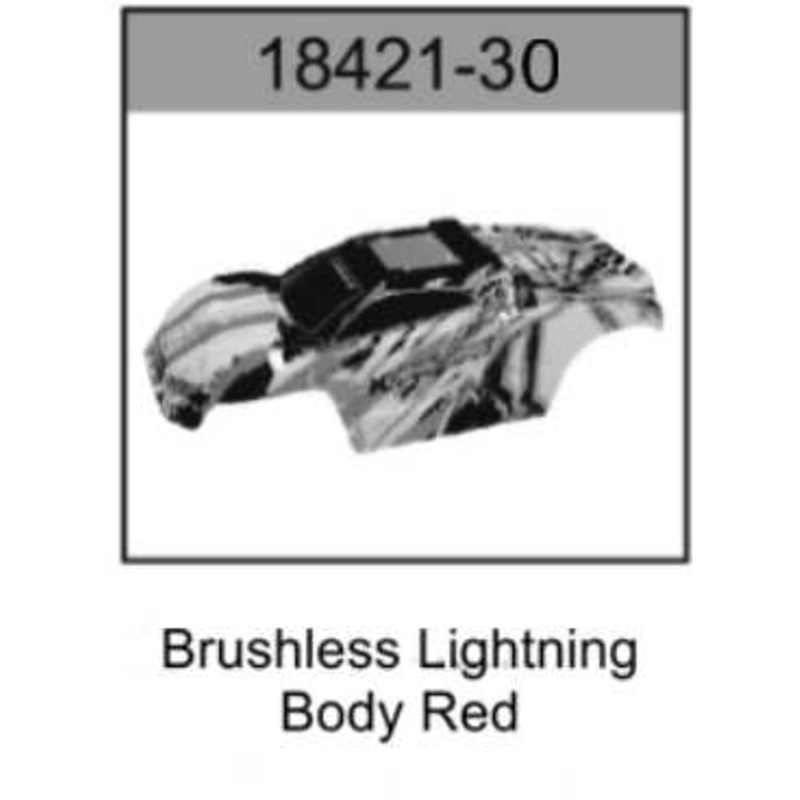 HOSpeed 18421-30 Body Brushless Hurricane 4WD Truggy Red