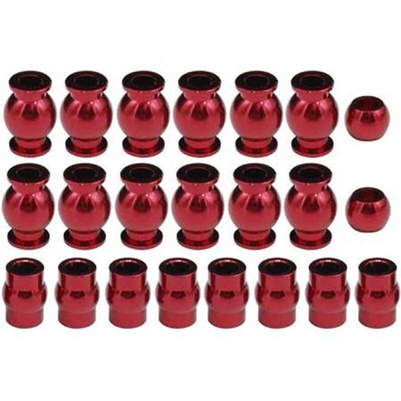 Hot Racing HRAATF160B02 Complete 22-Pc Aluminum Pivot Ball Set Arrma 1/10 Mega & BLX replaces AR330515 or ARAC8066