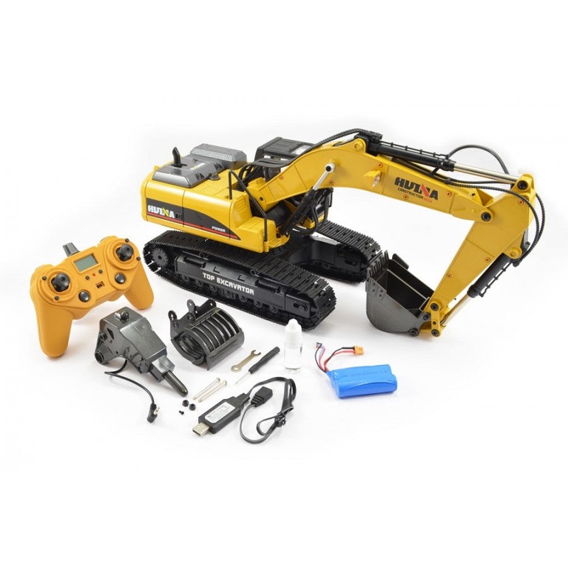 Huina 1580 V4 RC Excavator 23Ch 1/14 Scale 2020 Version w/gift case