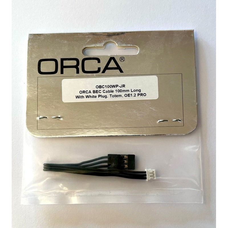 Orca OBC100WP-JR BEC Cable 100mm Long With White Plug. Totem OE1.2 PRO